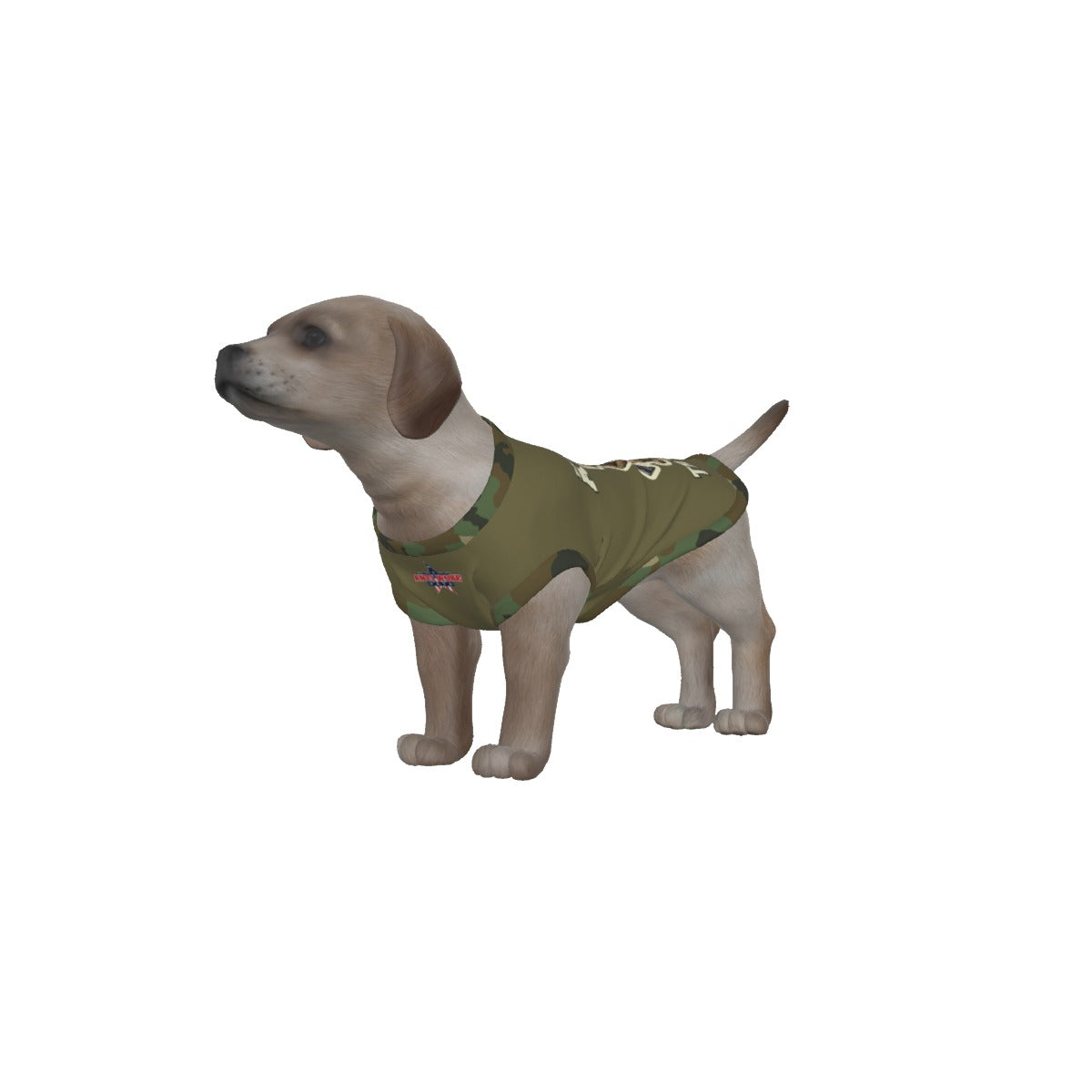Chihuahua- Olive Green & Camo Collar- My Owner Is Armed- Small Dog's Tank Top